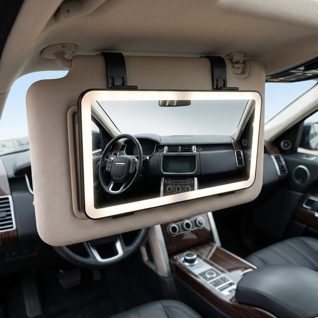 MirorAuto™ – Miroir de Maquillage LED Haute Définition pour Voiture
